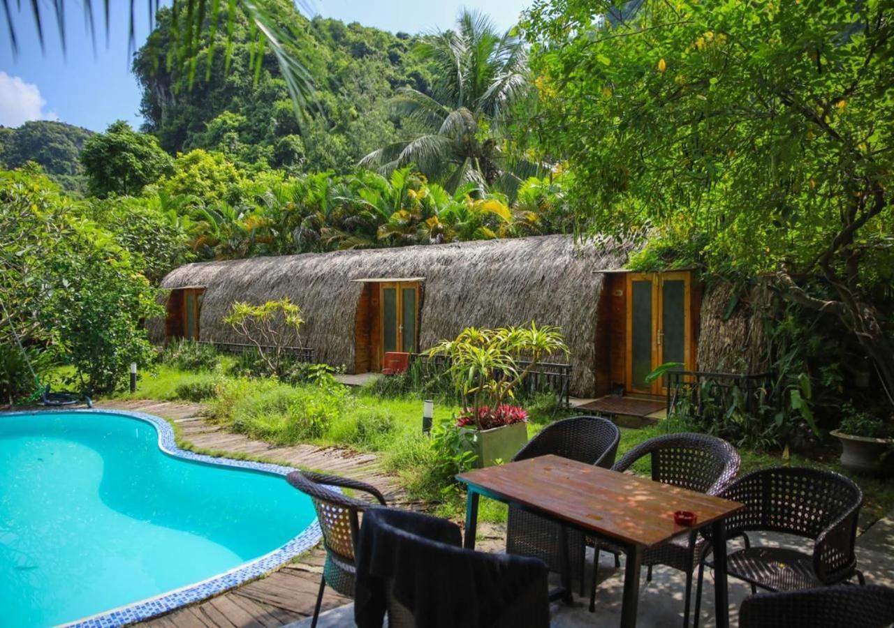 Catba Backpackers Hostel & Pool Bar Chan Chau المظهر الخارجي الصورة